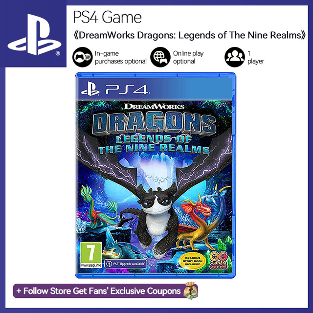 Playstation 4 Jogo Ps4 Jogo Dreamworks Dragões Lendas Dos Nove Reinos  Gênero Ação Rpg Com Ps Mais Condução Corrida Ps4 - Ofertas De Jogos -  AliExpress